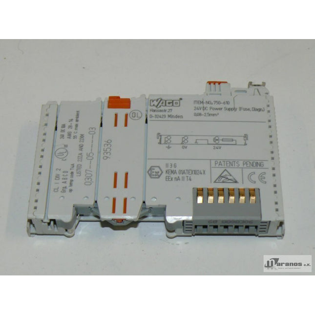 Wago 750-610 24V DC Power Supply - Maranos.de