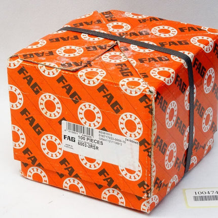 FAG Rillenkugellager 6003-2RSR / Inhalt : 100 Stück / Neu OVP - Maranos.de