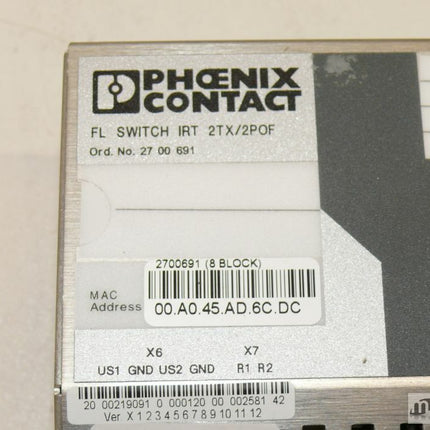 Phoenix Contact FL Switch IRT 2TX/2POF / 2700691 HW:01 - Maranos.de