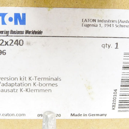 Eaton Umbausatz. K-Klemmen D-K2x240 / 27396 / Neu OVP - Maranos.de