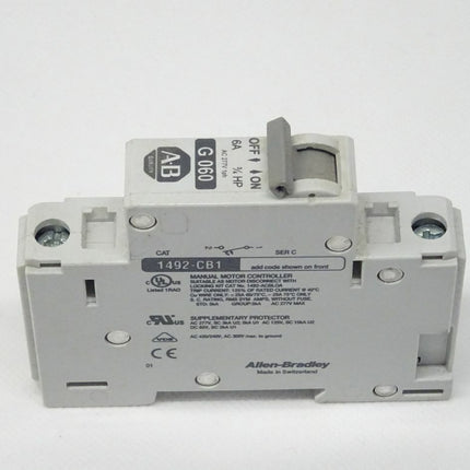 Allen Bradley 1492-CB1G060 Ser. C Schutzschalter 1492CB1G060 / 6A / 3/4HP - Maranos.de