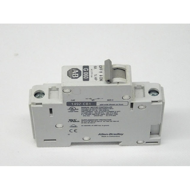 Allen Bradley 1492-CB1G060 Ser. C Schutzschalter 1492CB1G060 / 6A / 3/4HP - Maranos.de