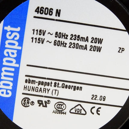 ebmpapst Lüfter 4606N / 115V - Maranos.de