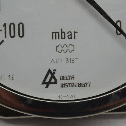 Delta Instrument NS-270 / AISI 316TI mbar -100 - 0 - Maranos.de