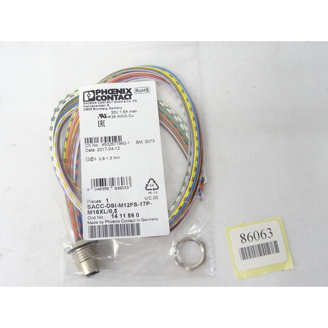 Phoenix Contact 1411590 / SACC-DSI-M12FS-17P-M16XL/0,5 / Neu OVP - Maranos.de
