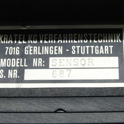 Kratel KG Verfahrenstechnik Modell Nr. SENSOR / 687 - Maranos.de