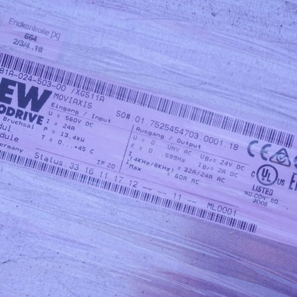 Sew Eurodrive Moviaxis Achsmodul 08289824 MXA81A-024-503-00 XGS11A / Neu OVP - Maranos.de