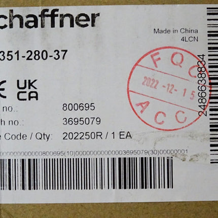 Schaffner Power Line Filter FN351-280-37 / Neu - Maranos.de