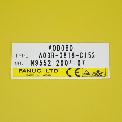 Fanuc AOD08D digitale Ausgabeeinheit A03B-0819-C152 // N9552 2004 07 NEU - Maranos.de
