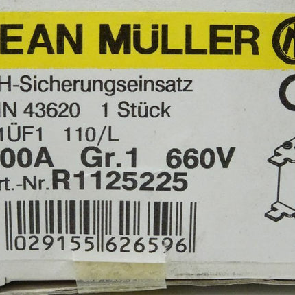 Jean Müller NH-Sicherungseinsatz  200A 660V R1125225 OVP - Maranos.de