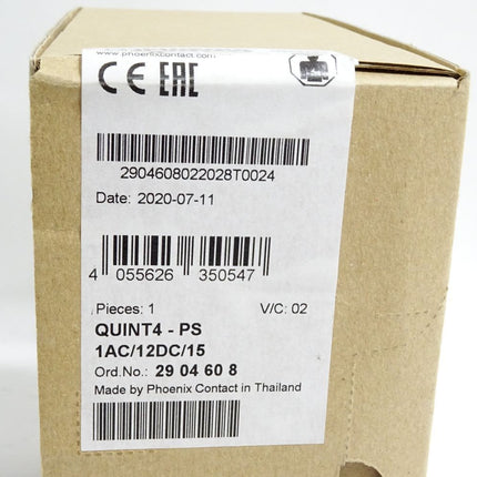 Phoenix Contact 2904608 QUINT4-PS/1AC/12DC/15 Stromversorgung Neu OVP - Maranos.de