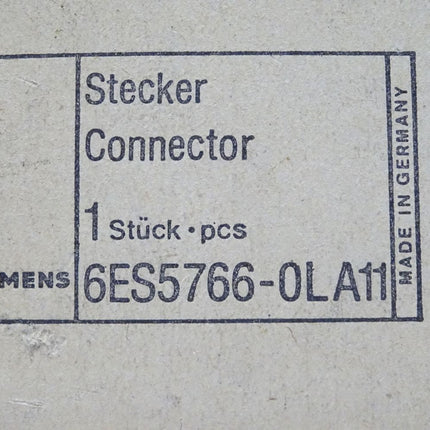 Siemens 6ES5766-0LA11 Stecker Connector Siemens 6ES5 766-0LA11 / NEU-OVP versiegelt - Maranos.de