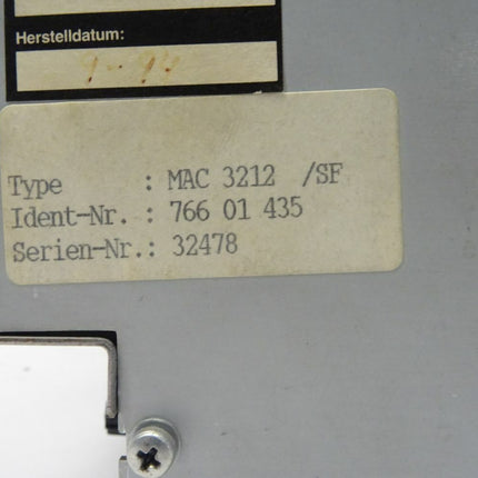 Siemens Monitor 12" FARBE STANDARD 6FC4600-0AR50 76601435 MAC3212/SF - Maranos.de