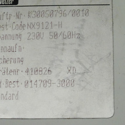 E+H Wetzer NX9121-H / NX9121H 014709-3000 230V 50/60Hz - Maranos.de