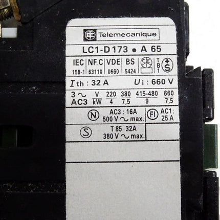 Telemecanique LC1-D173 A65 LC1D173MA65 09086 / Neu OVP - Maranos.de