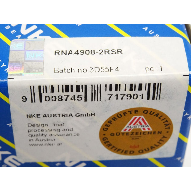 NKE Nadellager RNA4908-2RSR / Neu OVP - Maranos.de