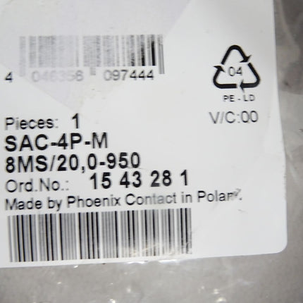 Phoenix Contact SAC-4P-M 8MS/20,0-950 / 1543281 / Neu OVP - Maranos.de