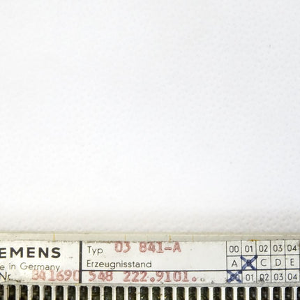 Siemens Platine 03841-A 5482229101.00 E:B - Maranos.de