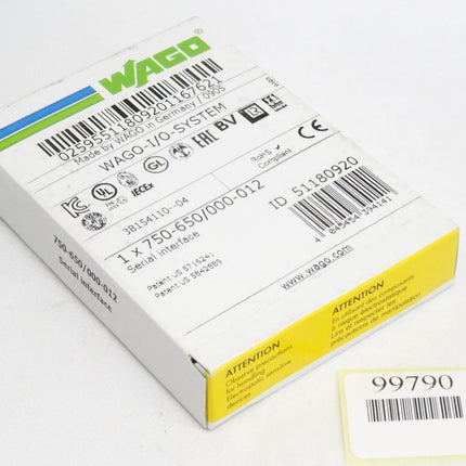 Wago 750-650 / 000-012 Serial Interface / Neu OVP versiegelt - Maranos.de