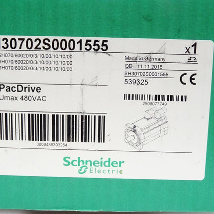 Schneider Electric Servomotor SH30702S0001555 SH070/60020/0/3/10/00/10/10/00 SH3 070 / Neu OVP - Maranos.de