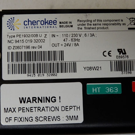 Cherokee PE1932/00B U ID Z0607196 Power Supply - Maranos.de