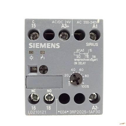 Siemens Zeitrelais 3RP2025-1AP30 AC 200-240V AC/DC 24V 3RP2 025-1AP30 / NEU-OVP - Maranos.de