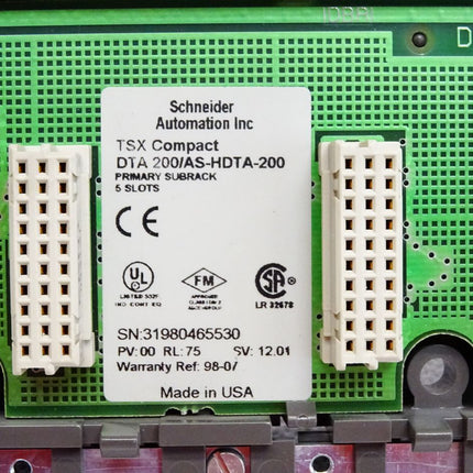 Schneider Automation TSX Compact DTA200/AS-HDTA-200 Primary Subrack 5 Slots - Maranos.de