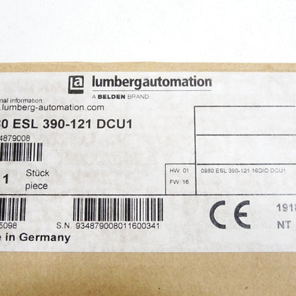 Lumberg Automation Dezentrale Multiprotokoll-Steuerungseinheit 0980 ESL 390-121 DCU1 934879008 / Neu OVP - Maranos.de