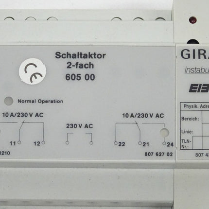 Gira 605 00 Schaltaktor 2-fach Instabus neu-OVP - Maranos.de