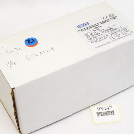 Wika Transducer NWU-10-1...200bar 7515824 / Neu OVP - Maranos.de