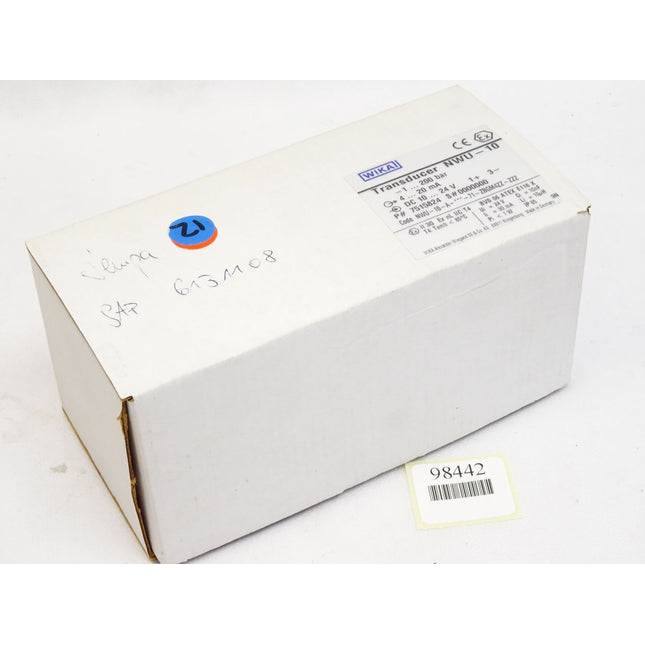 Wika Transducer NWU-10-1...200bar 7515824 / Neu OVP - Maranos.de