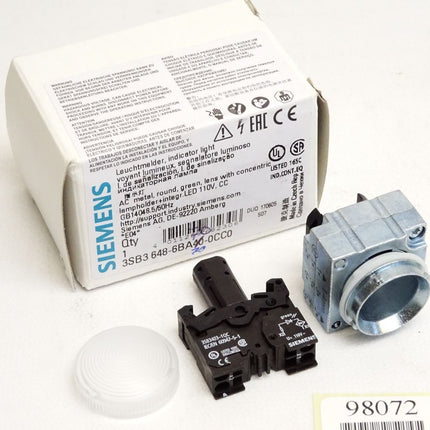 Siemens Leuchtmelder klar 3SB3648-6BA70-0CC0 3SB3 648-6BA70-0CC0 / Neu - Maranos.de