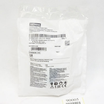 Siemens Leuchtmelder grün / 3SU1001-6AA40-0AA0 / Neu OVP - Maranos.de