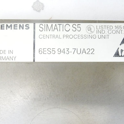 Siemens 115U CPU943 6ES5943-7UA22 / 6ES5 943-7UA22 - Maranos.de