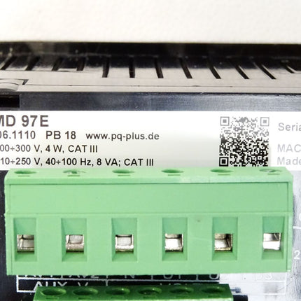 PQ Plus Einbaumessgerät UMD97 UMD97E 11.06.1110 P18 / Neuwertig - Maranos.de