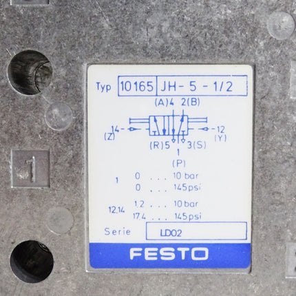 Festo 10165 JH-5-1/2 Pneumatikventil / Neu OVP - Maranos.de