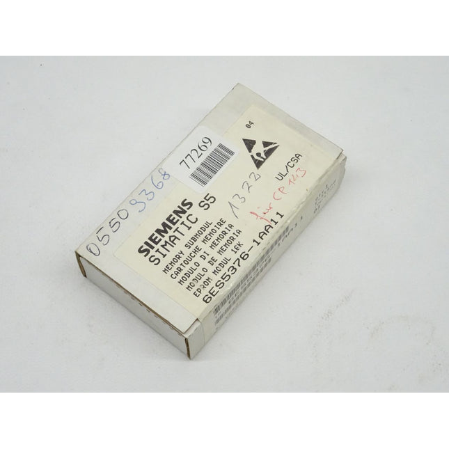 Siemens SIMATIC S5 6ES5376-1AA11 Memory Submodul  6ES5 376-1AA11 / Neu-OVP-versiegelt - Maranos.de