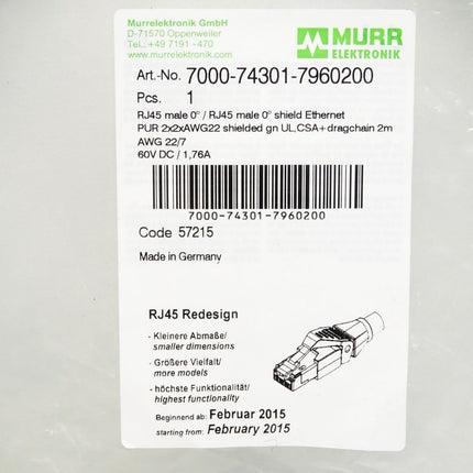 Murr Elektronik 7000-74301-7960200 / Neu OVP - Maranos.de