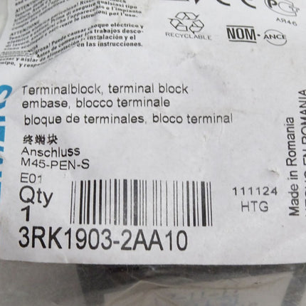 Siemens Terminalblock 3RK1903-2AA10 / Neu OVP - Maranos.de