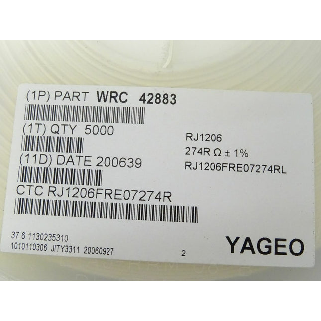 5000x YAGEO WRC 42883 - RJ1206 / RJ1206FRE07274R - Maranos.de