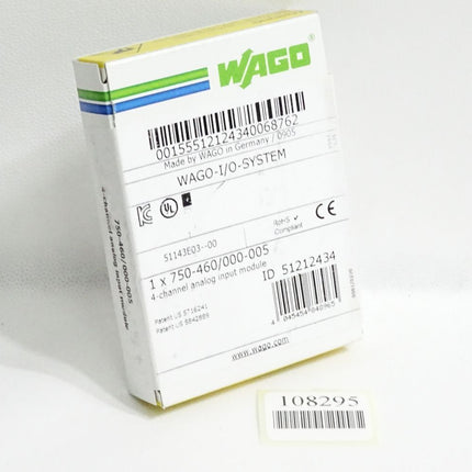 Wago 4-Kanal-Analogeingang 750-460 / 000-005 / Neu OVP versiegelt - Maranos.de