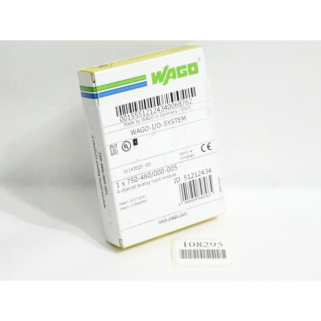 Wago 4-Kanal-Analogeingang 750-460 / 000-005 / Neu OVP versiegelt - Maranos.de