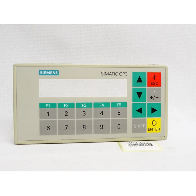 Siemens Front OP3 Panel 6AV3503-1DB10 Rahmen ok runde Ecke - Maranos.de