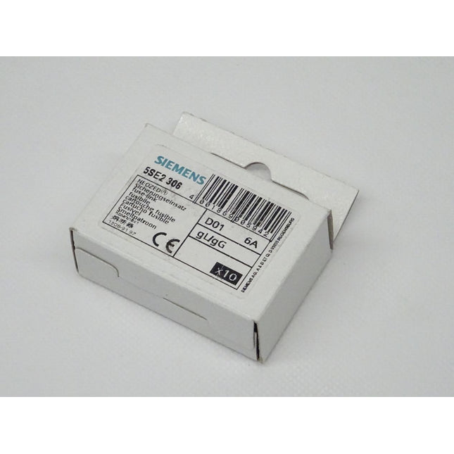 10 STK Siemens 5SE2306 Sicherungseinsatz NEOZED 6A / gL/gG 5SE2 306 NEU-OVP - Maranos.de