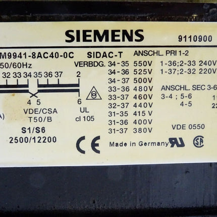 Siemens 4AM9941-8AC40-0C SIDAC-T Trafo Transformator - Maranos.de