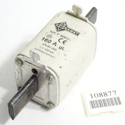 E Bamat Sicherung NH1 500VAC 160A gL 120kA - Maranos.de