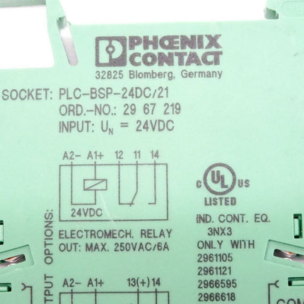 Phoenix Contact 2967219 / PLC-BSP-24DC/21 - Maranos.de