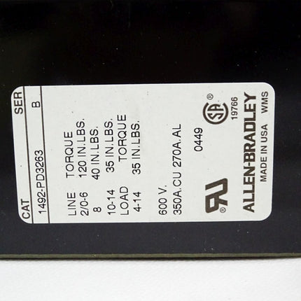 Allen Bradley Power terminal Block 1492-PD3263 / Neu OVP - Maranos.de