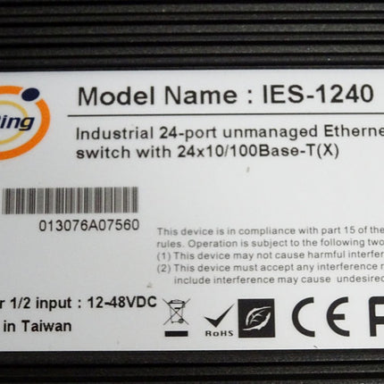 Oring IES-1240 24-port Ethernet Switch - Maranos.de