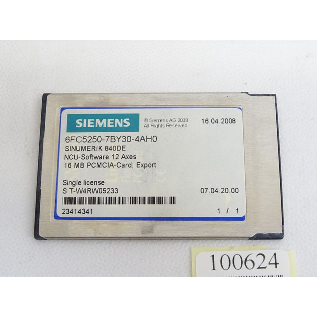 Siemens 6FC5250-7BY30-4AH0 SINUMERIK 840D CNC software 12-5 on PC card NCU - Maranos.de